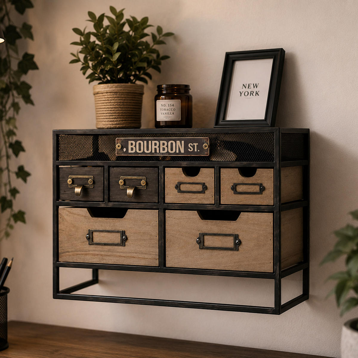 TISCHKOMMODE Braun - Braun, Holz (45/31/18cm) - MCW