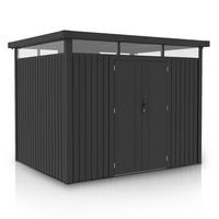 GERÄTEHAUS Luzern Pro Anthrazit - Anthrazit, Metall (294/222/230cm) - Juskys