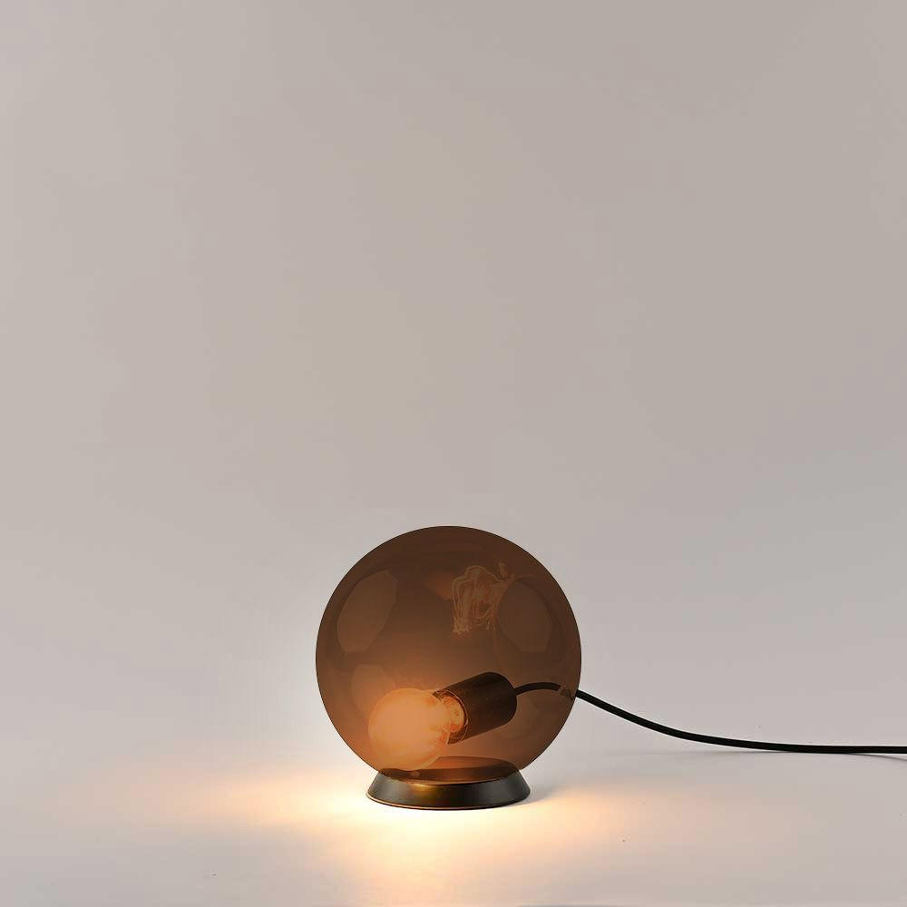 TISCHLAMPE Orb Braun Ø 20cm - Braun, Glas (20/20/20cm) - s.luce