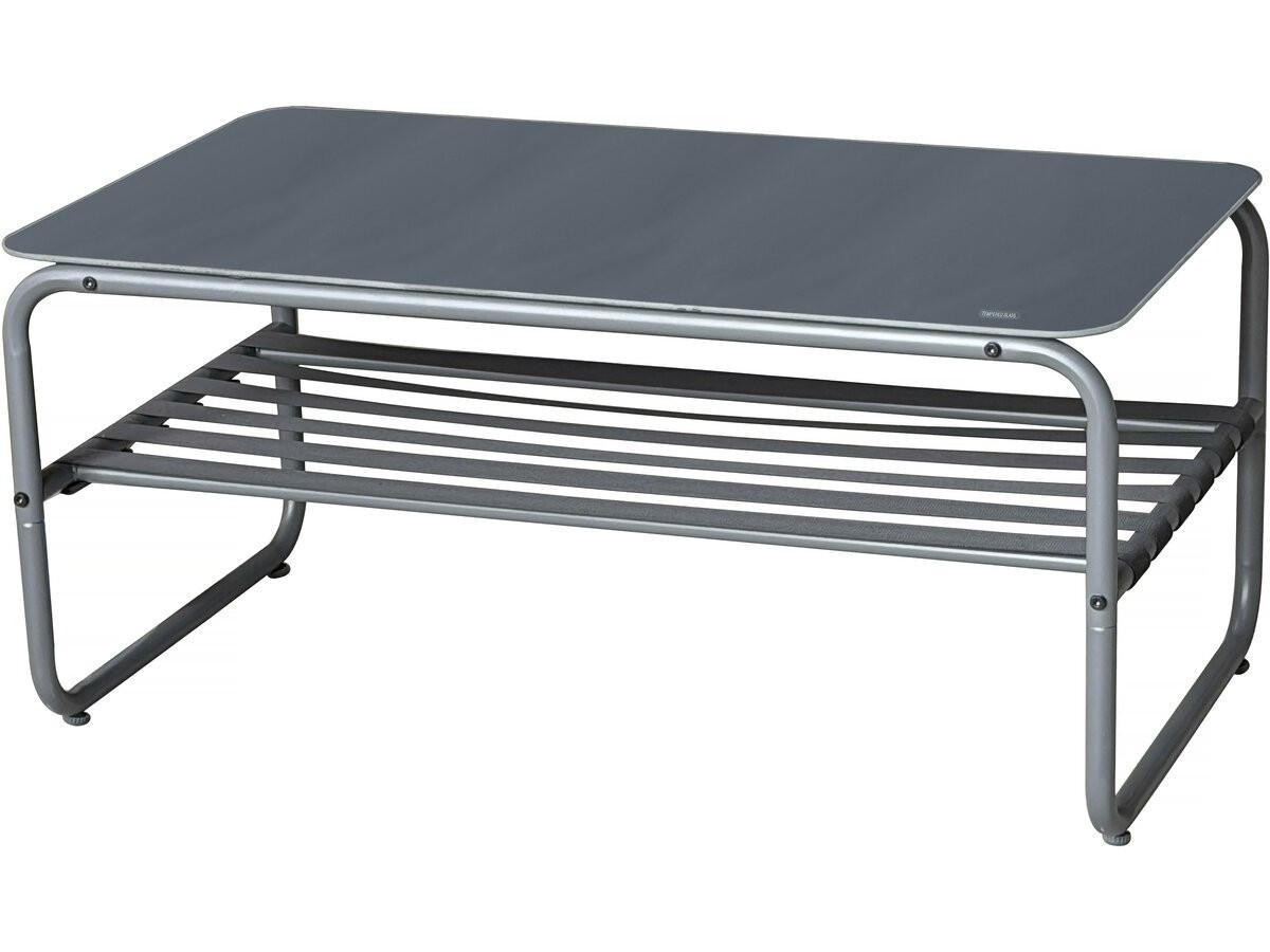 LOUNGEGARNITUR Sora 4-Sitzer Grau - Grau, Metall - Habitat Garten