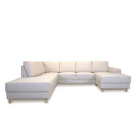 WOHNLANDSCHAFT hell beige - Beige, Textil (288/82/225cm) - ebuy24