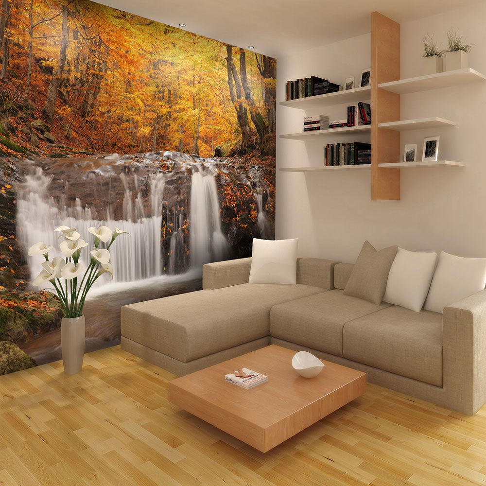 VLIESTAPETE Braun 300/231 cm - Braun/Orange, Textil (300/1cm) - KUNSTLOFT