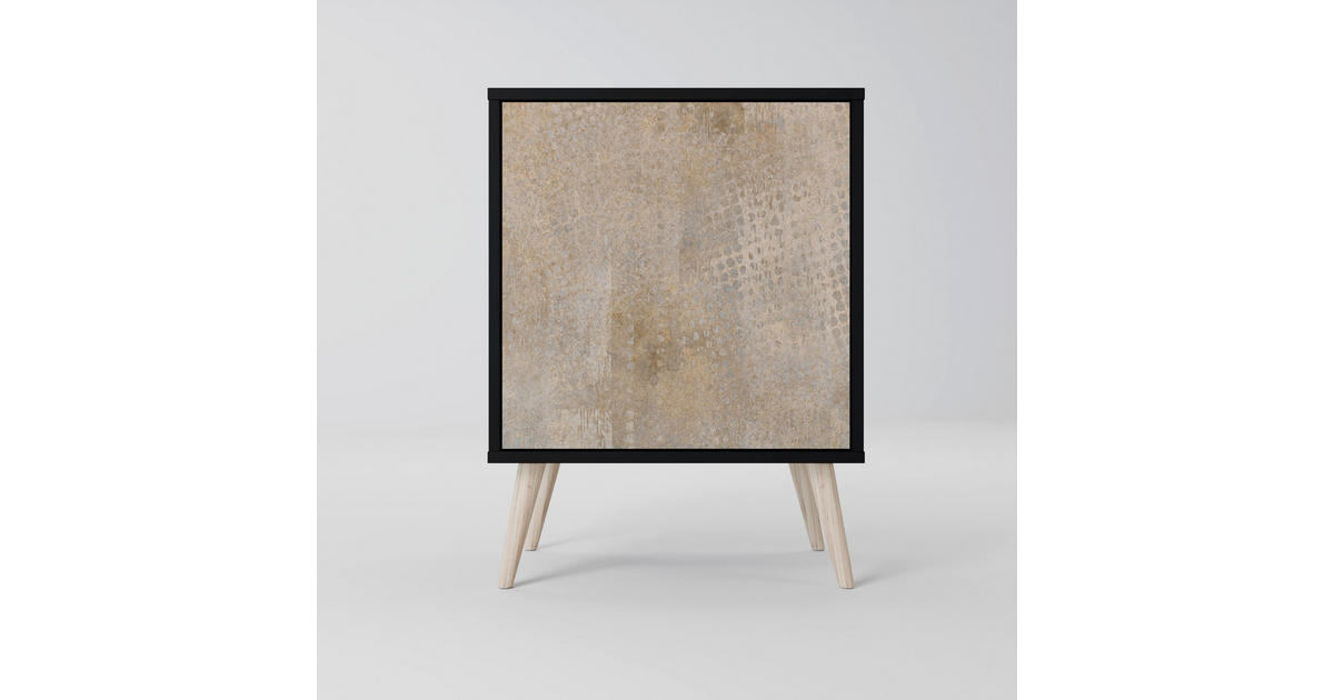 SpaceRebels SIDEBOARD SCREEN ERROR, Schwarz, 57,5x42x77,5 cm, Schräge ...