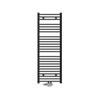 BADHEIZKÖRPER Sahara 500x1500 mm Anthrazit gerade mit Ventil Universal - Anthrazit, Metall (50/150/3cm) - LuxeBath