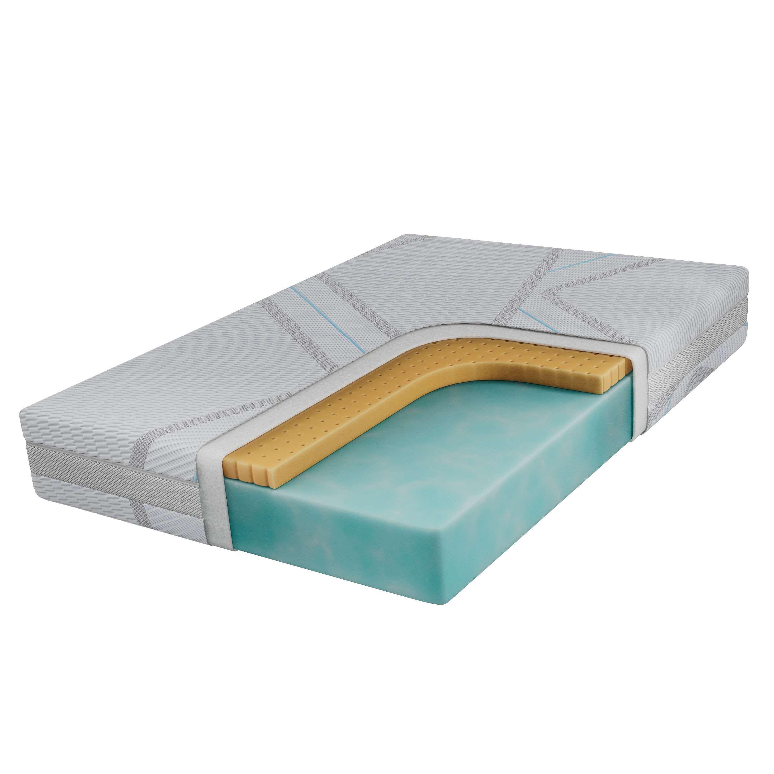LATEXMATRATZE ROVO - 140/200 - H2 - Lux - Multicolor, Textil (140/200cm) - MKS