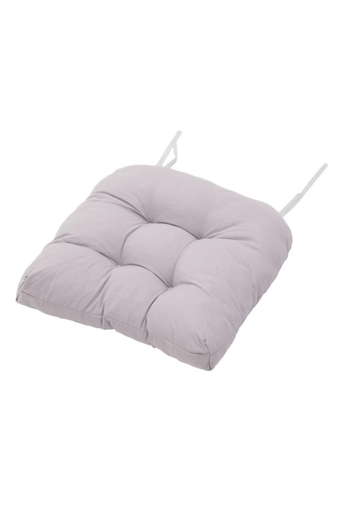 SITZKISSEN-SET 2-tlg. aus Polyester PP-Baumwolle in Grau für Outdoor-Liegen Kombinierfreudiges Design 43 x 53 cm - Grau, Textil (43/72/53cm) - Livingandhome