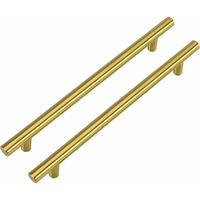 MÖBELGRIFF Gold 2er-Set 160 mm - Silberfarben, Metall (0.35/3.2/2.16cm)