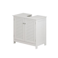 WASCHBECKENUNTERSCHRANK Riad Weiß 60 x 58 cm mit 2 Türen - Weiß, Holzwerkstoff (60/58/35cm) - Vicco