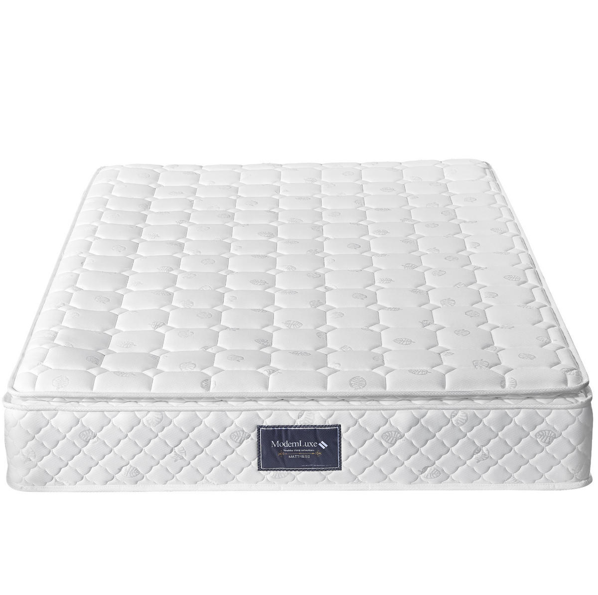 ČALÚNENÁ posteľ zo sherpy 160x200 cm biela s LED osvetlením, USB-C a 4 zásuvkami, s matracom - biela, textil (160/200cm) - Modfu
