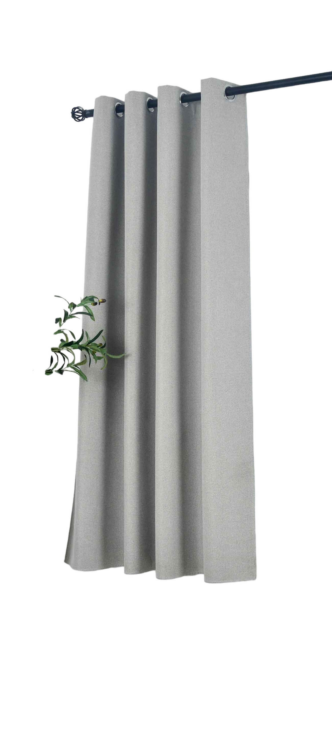 VORHANG MÜNCHEN DARK HxB 175x145 cm Sand - Sandfarben, Textil (145/175/175cm) - Gardinenbox