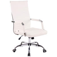 BÜROSTUHL Amadeus, Kunstleder Weiß - Weiß, Textil/Metall (51/106/63cm) - TPFLiving