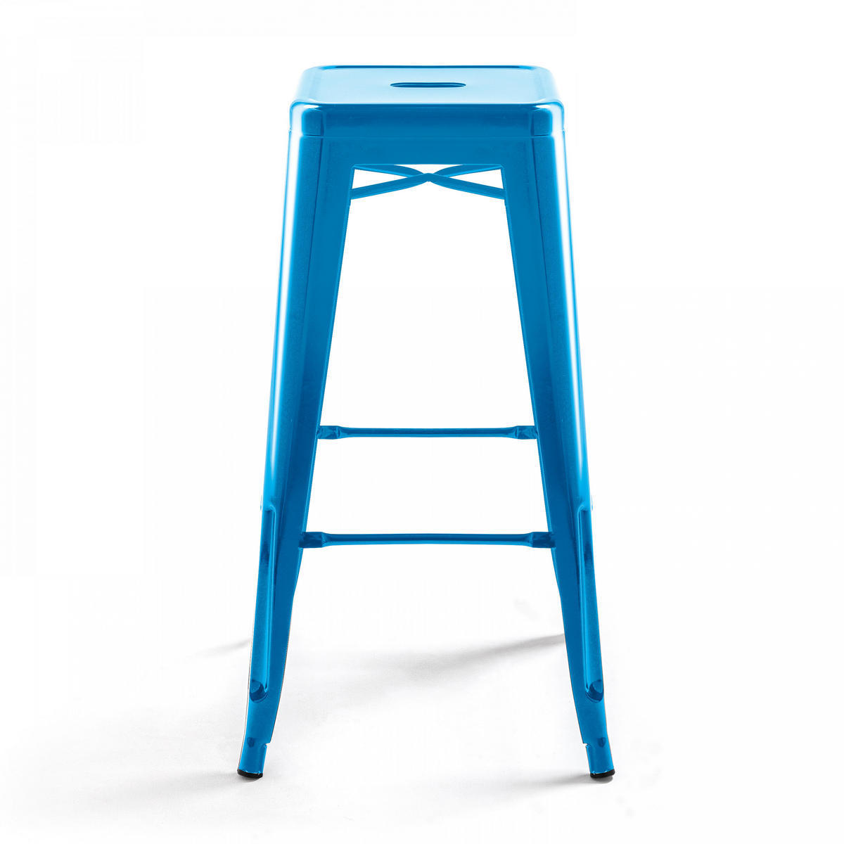 HOCHSTUHL, Blau - Blau, Metall (43/76/43cm) - Oviala
