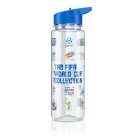 TRINKFLASCHE 571 Transparent, Blau, 650 ml, Sportflasche, Auslaufsicher, BPA Frei, Fitness, Wasserflasche, Trinkbecher, Strohhalm, Gym, Schule - Transparent/Hellblau, Kunststoff (0.65L) - JUNG