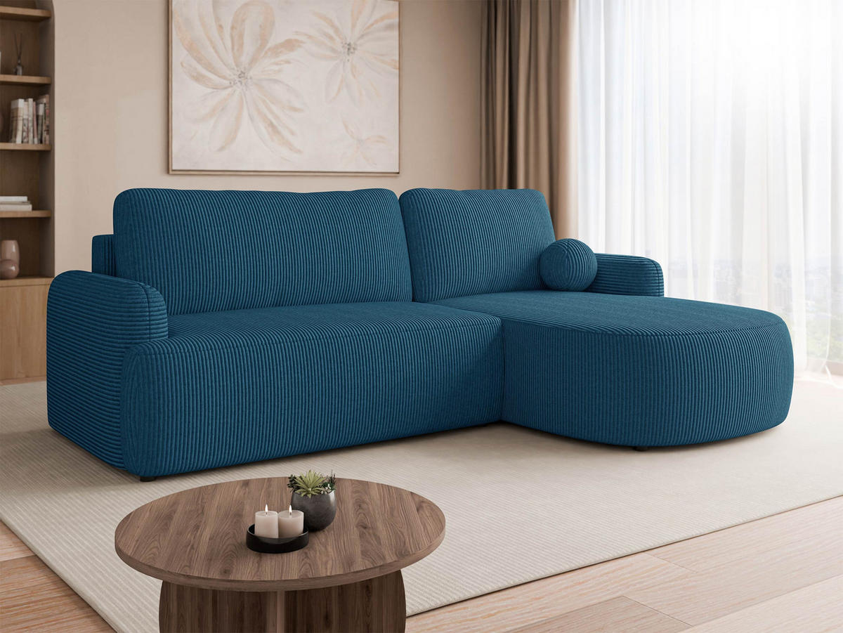 COLTAR Loridu Reiat, Dreapta - albastru/negru, material plastic/material textil (174/250cm) - MIRJAN24
