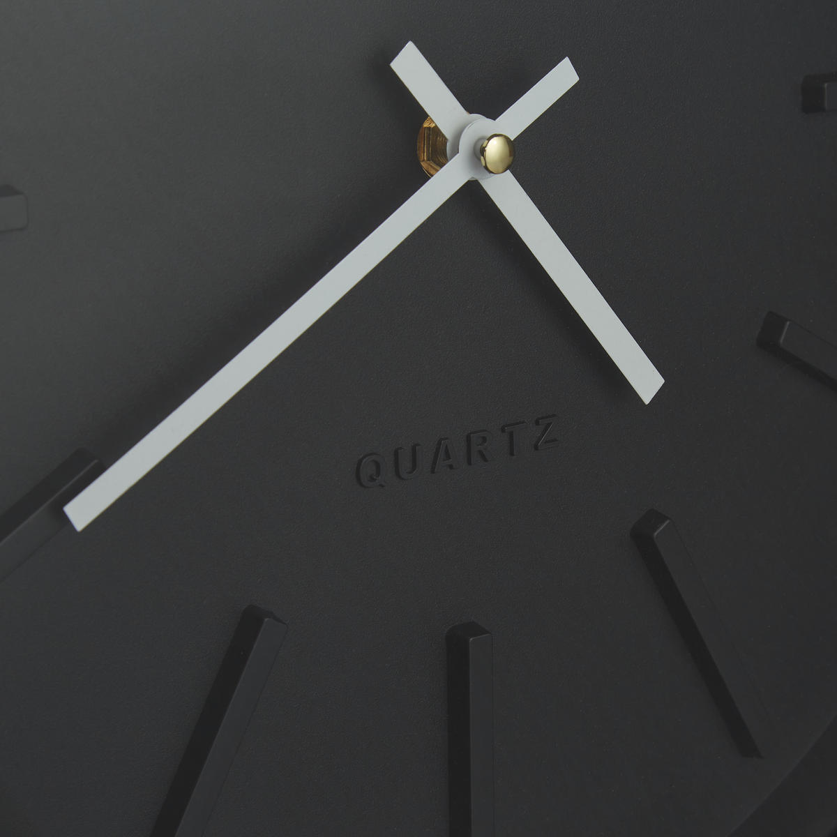 WANDUHR - Schwarz, Glas/Kunststoff (35/5/35cm) - Relaxdays