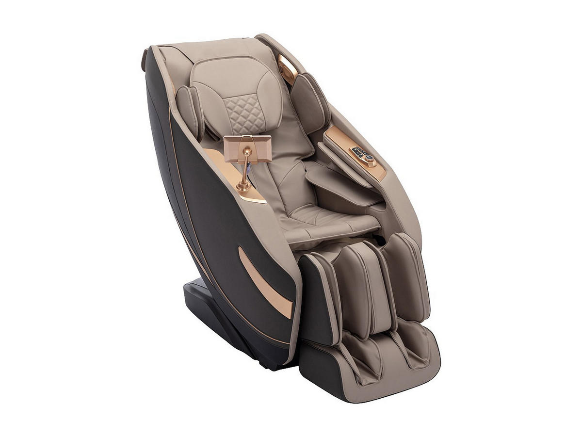 MASSAGESESSEL - Kunstleder - Zero-Gravity-System - Beige - MOWATA - Beige, Leder (75/155/115cm) - Vente-Unique