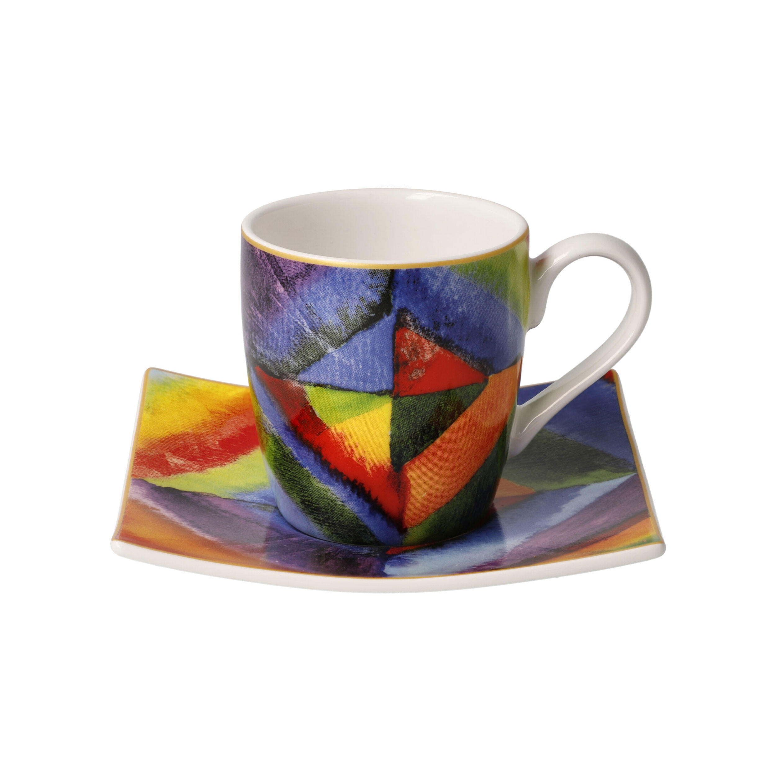 ESPRESSOTASSE Wassily Kandinsky - Farbstudie, Fine Bone China, Bunt, 100 ml - Multicolor, Keramik (0.1L) - Goebel