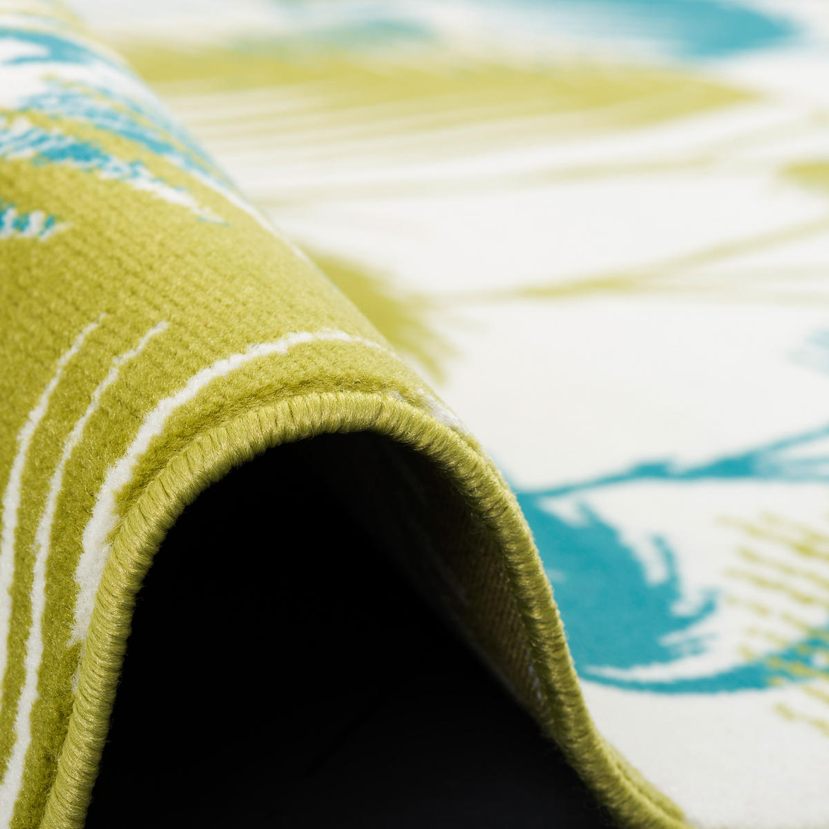 DESIGNER TEPPICH SAMBA PALMEN - Türkis/Grün, Textil (160/230cm) - Pergamon