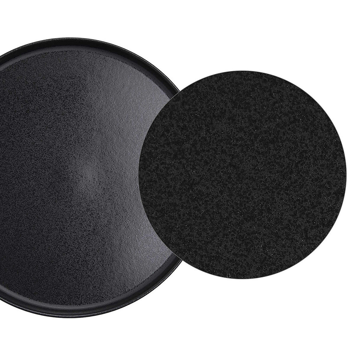 FRÜHSTÜCKSTELLER Casa Nova - Schwarz, Keramik (23/23/2cm) - Butlers