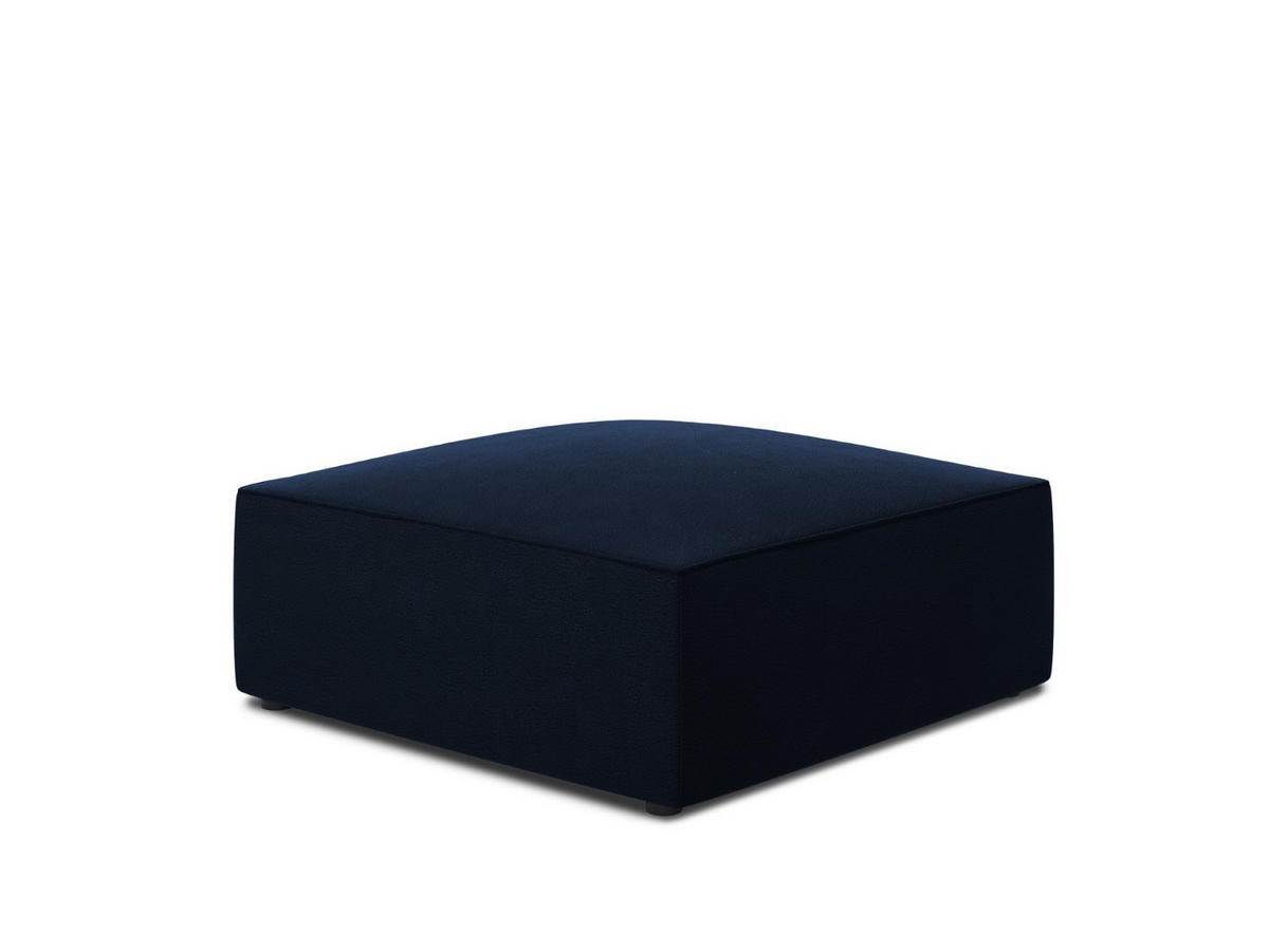 POUF Ruby aus Samt königsblau - Blau, Textil (93/40/93cm) - Micadoni