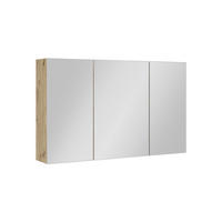 KOPALNIŠKA OMARICA Z OGLEDALOM Lavia, Obrtniški hrast, 100 x 60.2 cm - hrast artisan, leseni material (100/170/17cm) - Vicco