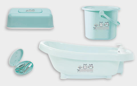 Baby Bade-Set blau