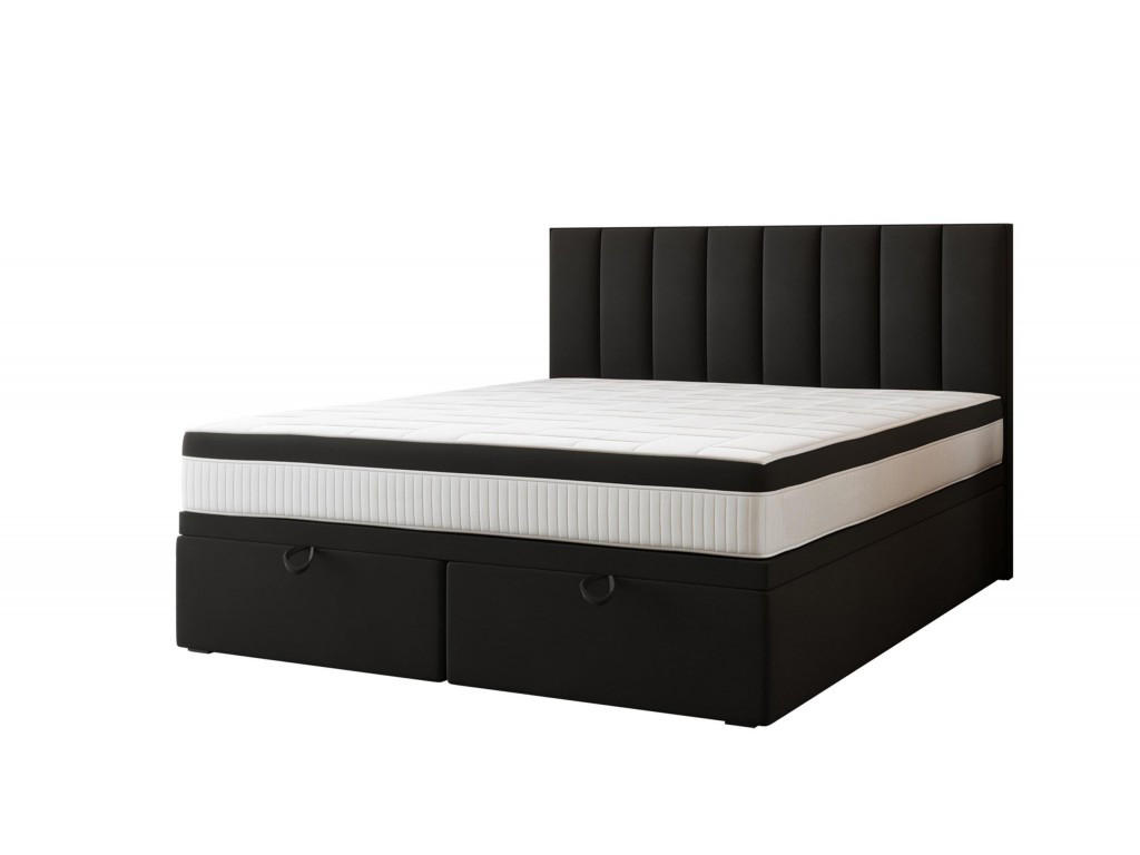 Trada Boxspringbett Schwarz 140x200 cm