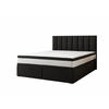 BOXSPRINGBETT BOND - Bett mit Matratze und Bettkasten - mit gestepptes Kopfteil - Schwarz - 140x200 cm - Schwarz, Textil (140/200cm) - Trada