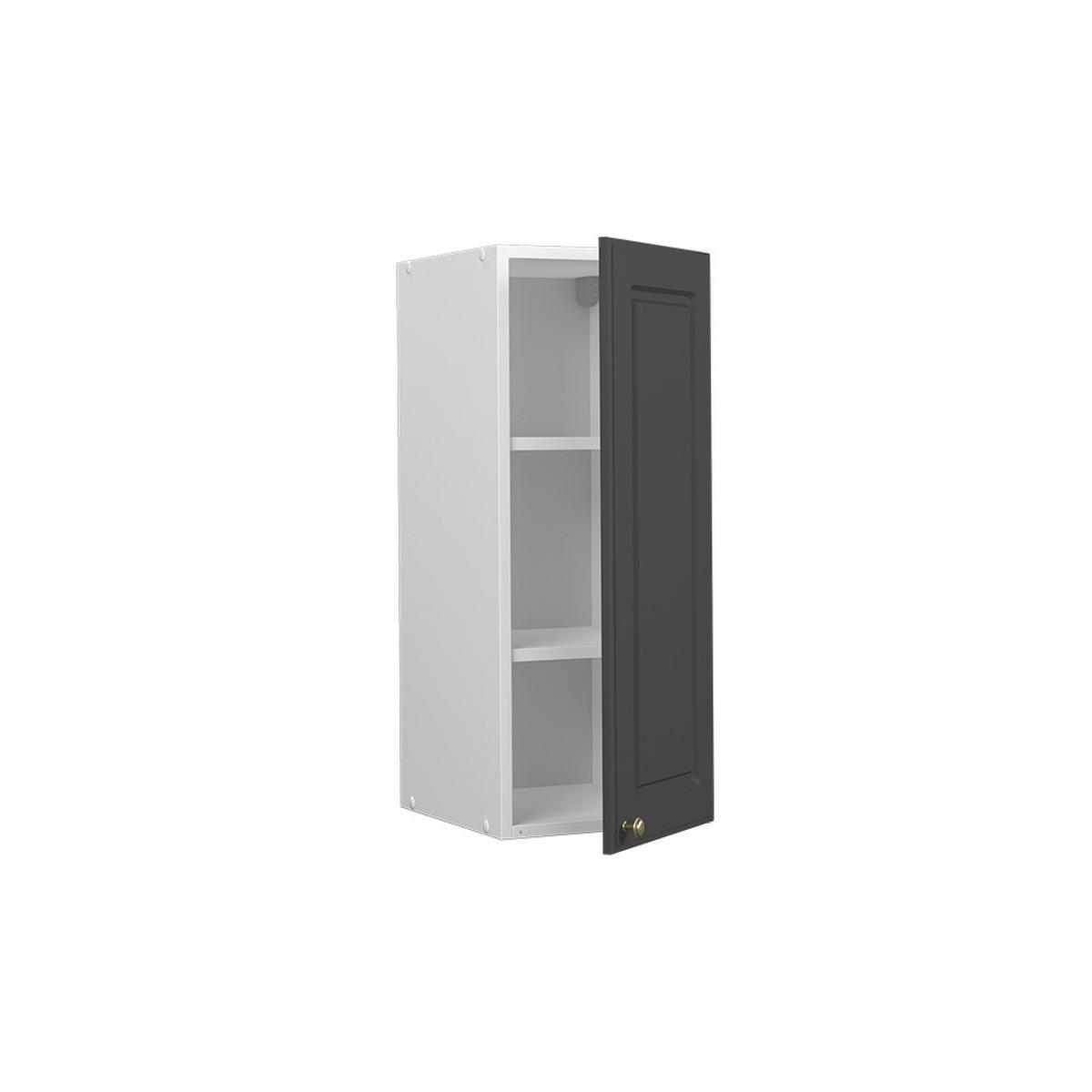 HÄNGESCHRANK Fame-Line Anthrazit-Gold 30 cm - Anthrazit/Weiß, Holzwerkstoff (30/72/34.1cm) - Vicco
