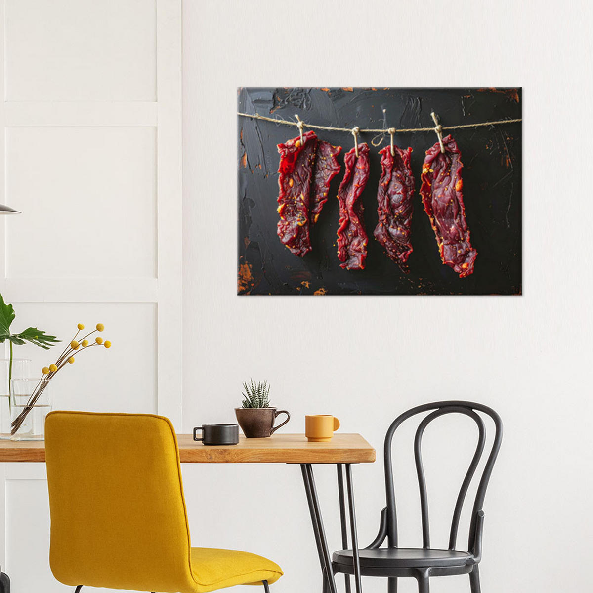 LEINWANDBILD Essen & Trinken 120x80cm - Rot, Textil (120/80cm) - Feeby