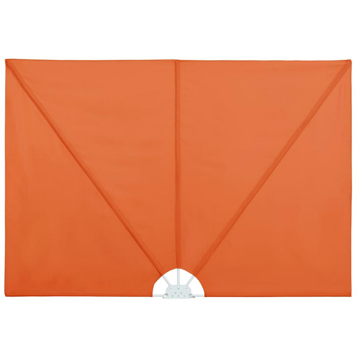 FALTBARER Terrassen-Seitenfächer Terracotta-Rot 400x200 cm - Braun, Textil (400/130/200cm) - furnicato