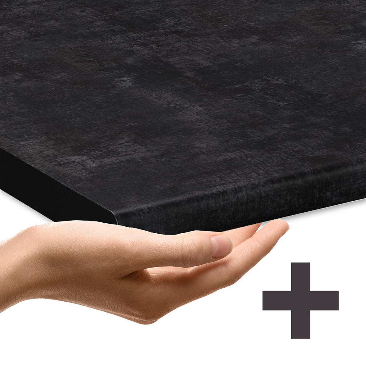 KÜCHENUNTERSCHRANK R-Line Anthrazit Hochglanz 40 cm, AP Anthrazit - Anthrazit/Eiche Wotan, Holzwerkstoff (40/81.6/60cm) - Vicco