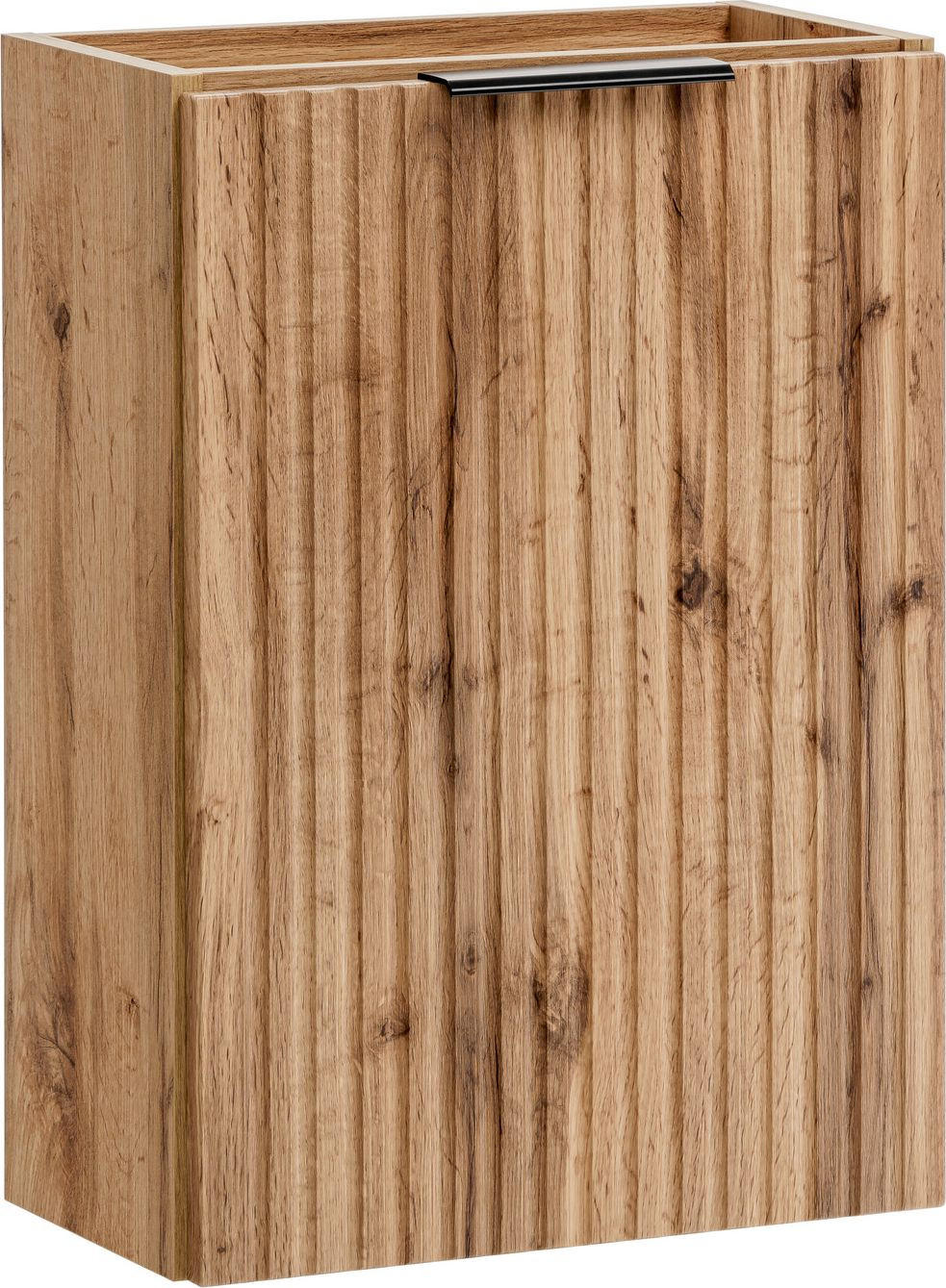 WASCHBECKENUNTERSCHRANK Niva hängend mit Rillenfronten in Eiche Braun, 40/57/22 cm - Eiche Wotan/Multicolor, Holzwerkstoff/Kunststoff (40/57/22cm) - WFL GROUP