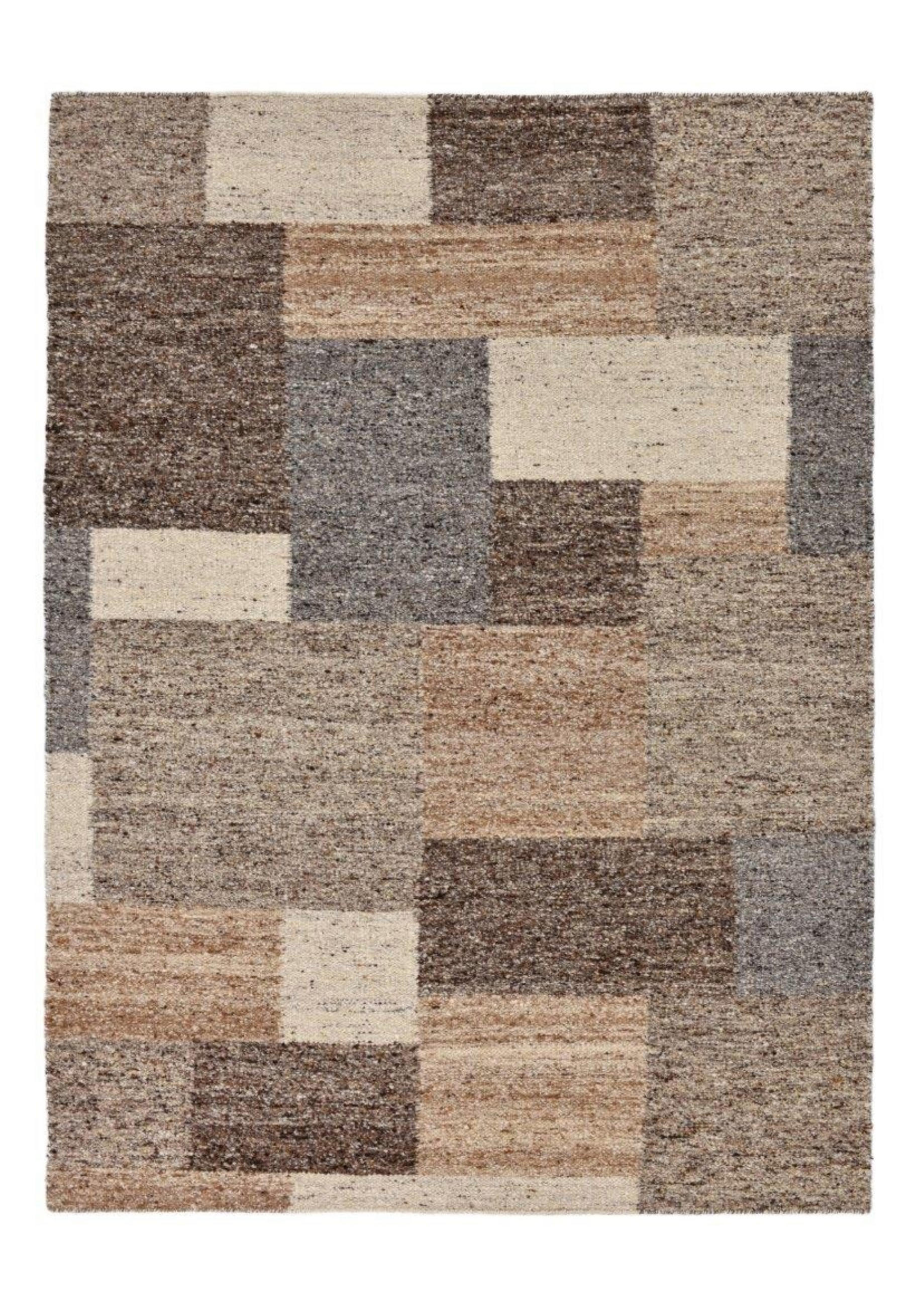 Theko Handwebteppich Beige 140x200 cm