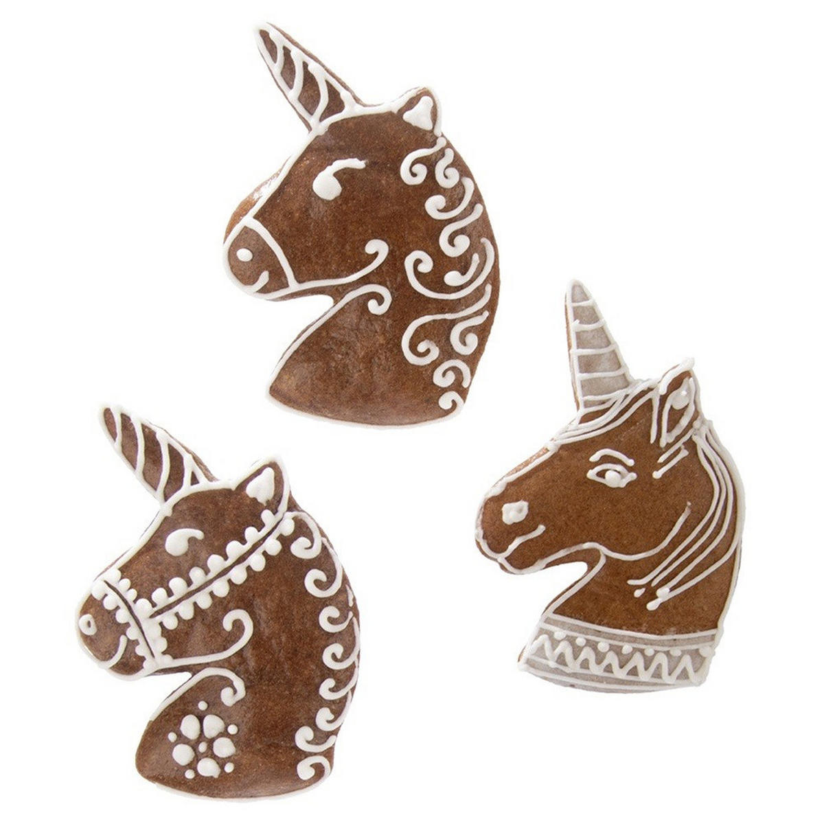 AUSSTECHFORM Einhorn 9 cm Silber - Silberfarben, Metall (6.5/1.5/9cm) - Orion 