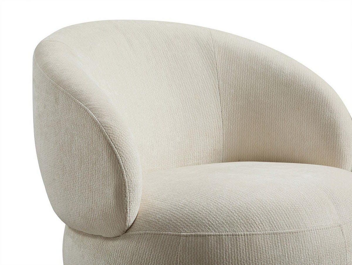 SESSEL mit gerader Rückenlehne - 1 Person - Stoff - Beige - Beige, Textil (76/69/82.5cm) - Vente-Unique