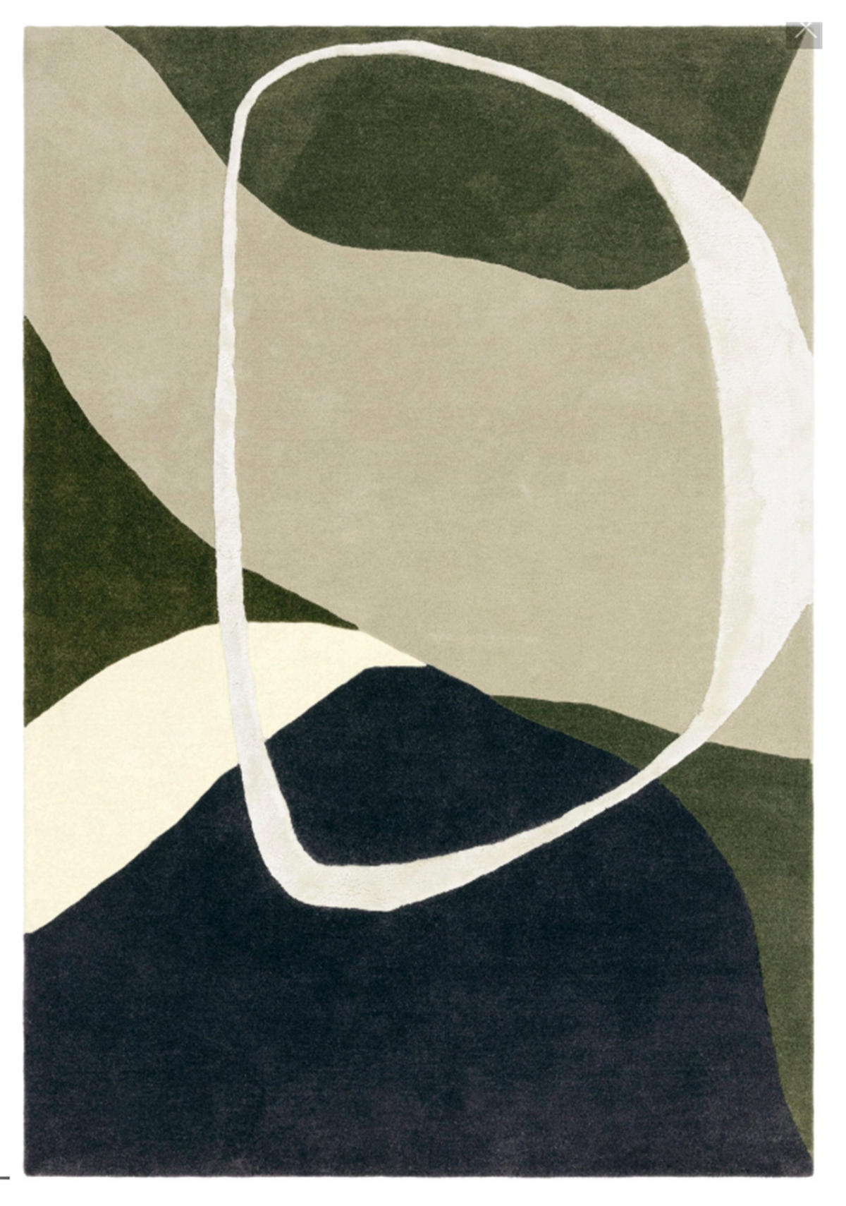 TEPPICH modern handgetuftet Wolle KATO Grün 160 x 230 cm - Grün, Naturmaterialien (160/230cm) - Novatrend