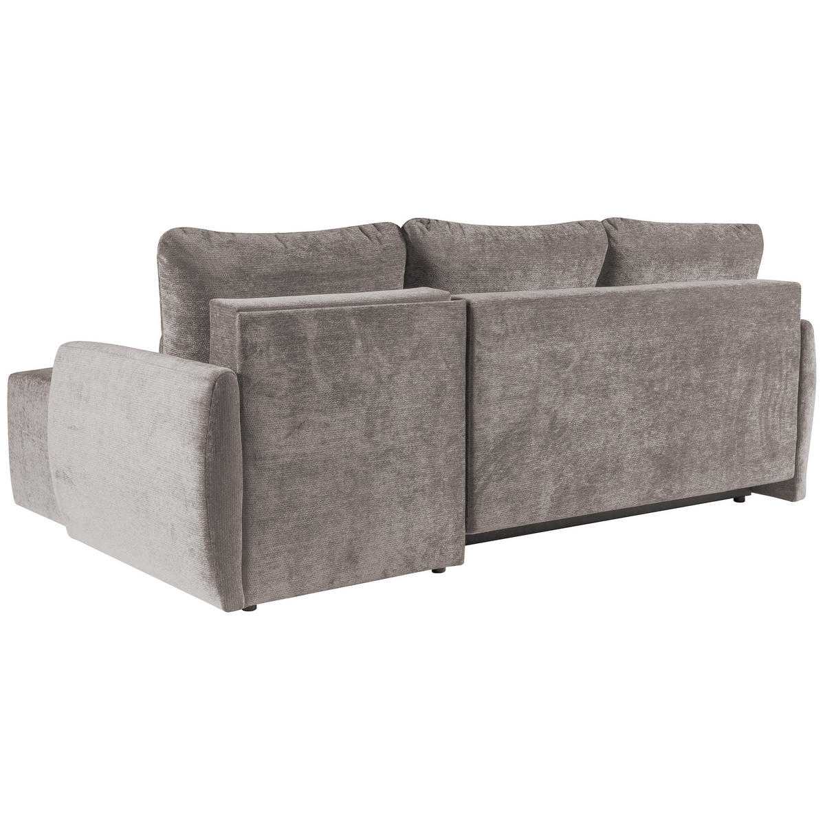 ECKSCHLAFSOFA Camila mit Schlaffunktion und universeller Ottomane, Braun - Braun, Textil (225/153cm) - Beautysofa