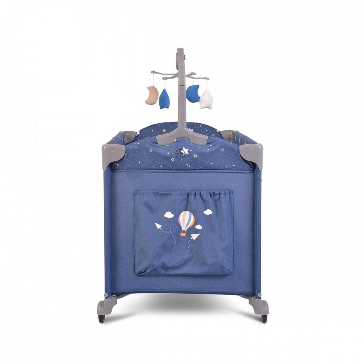 REISEBETT Once upon a time blau 2 Ebenen, Seiteneingang, Matratze, Mobile - Blau, Kunststoff (60/120cm) - Cangaroo