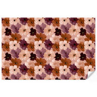TAPETE - Blumen - Abstrakt - Erdtöne - 400x280 cm - Multicolor, Papier (400/280cm) - OnlyWow