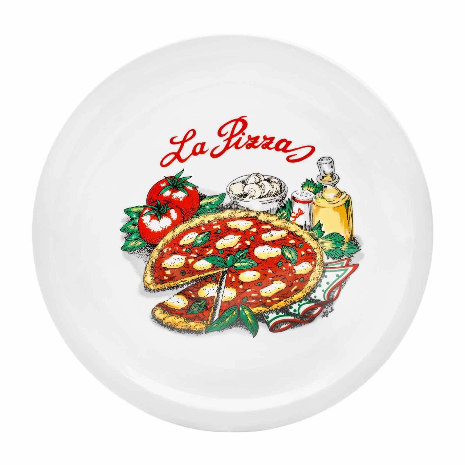 PIZZATELLER Napoli & Margherita bunt ø 30,5 cm 6er Set - Multicolor, Keramik (30.5cm) - Van Well