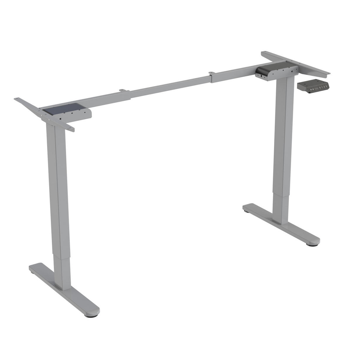 SCHREIBTISCHGESTELL Dobon Grau - Grau, Metall (58.5/140/120cm) - SVITA