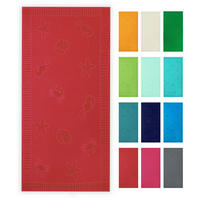 STRANDTUCH, 100x200 cm, 100% Baumwolle, Rot - Bordeaux, Textil (100/200cm) - Zollner
