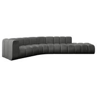 ECKSOFA modulares Sofa Tilmo-L1 - 399x194x70 cm Dunkelgrau - Dunkelgrau, Holzwerkstoff/Textil (399/194cm) - ALTDECOR