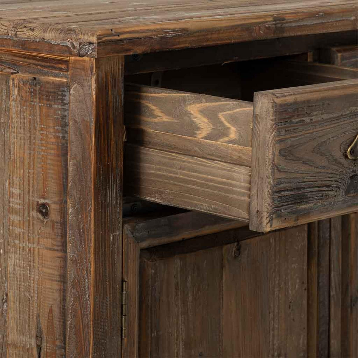 ANRICHTE mit 2 türen und 2 schubladen 90x40x85 cm - Braun, Holz (90/85/40cm) - Wanderlust
