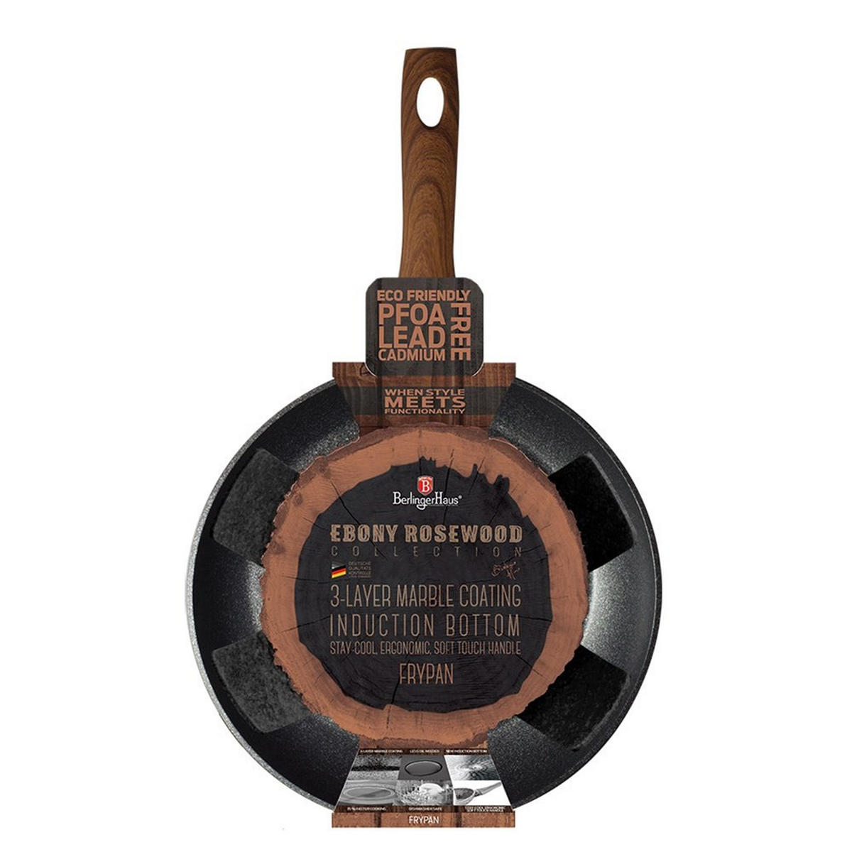 PFANNE Schwarz 24/24/4.8 cm BH1713 - Schwarz, Metall (24cm) - Berlinger Haus