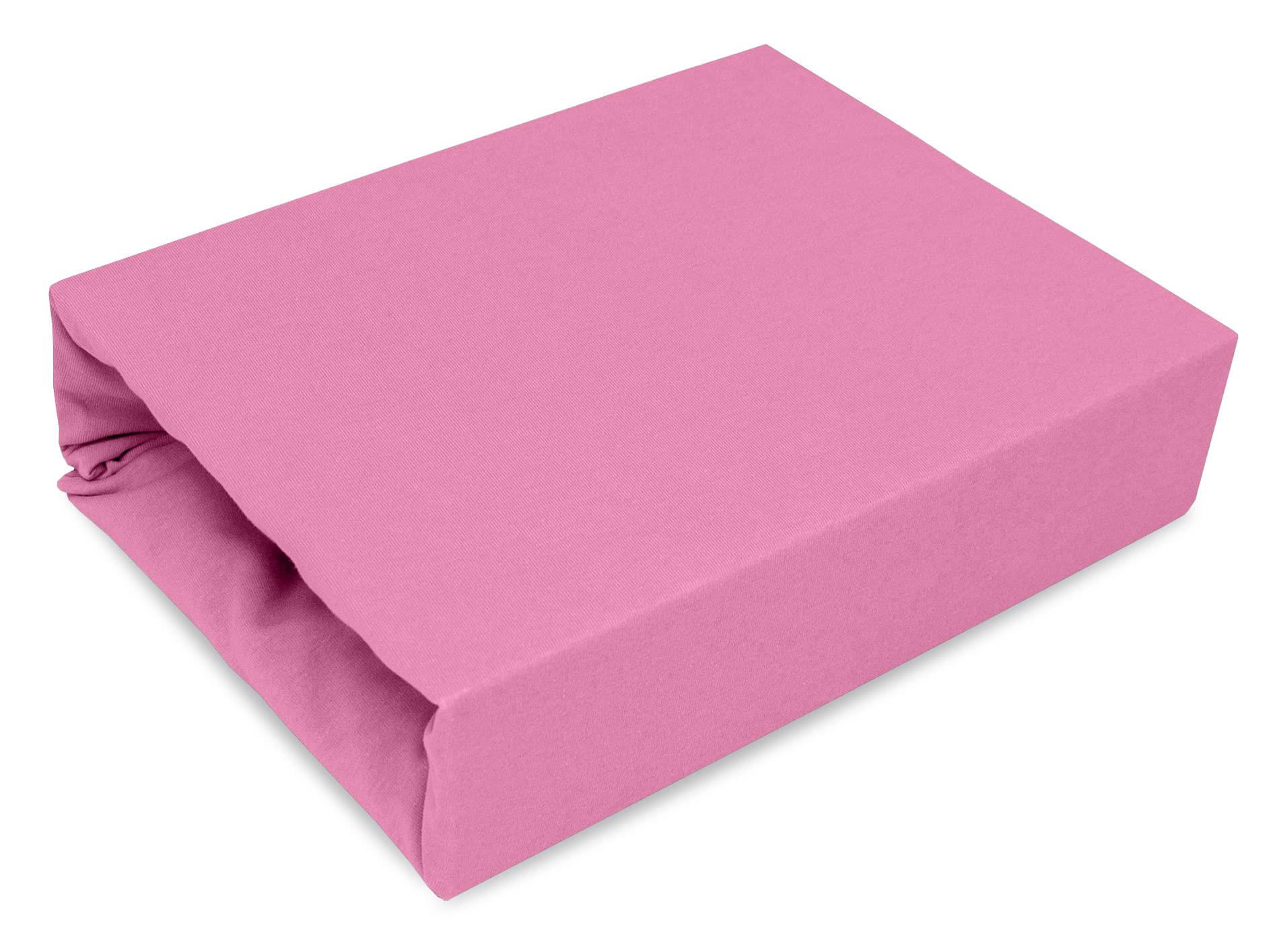 SPANNBETTLAKEN 80/180 cm, Jersey Elastisch 100 % Baumwolle Rosa - Pink, Textil (80/180cm) - Best For Home