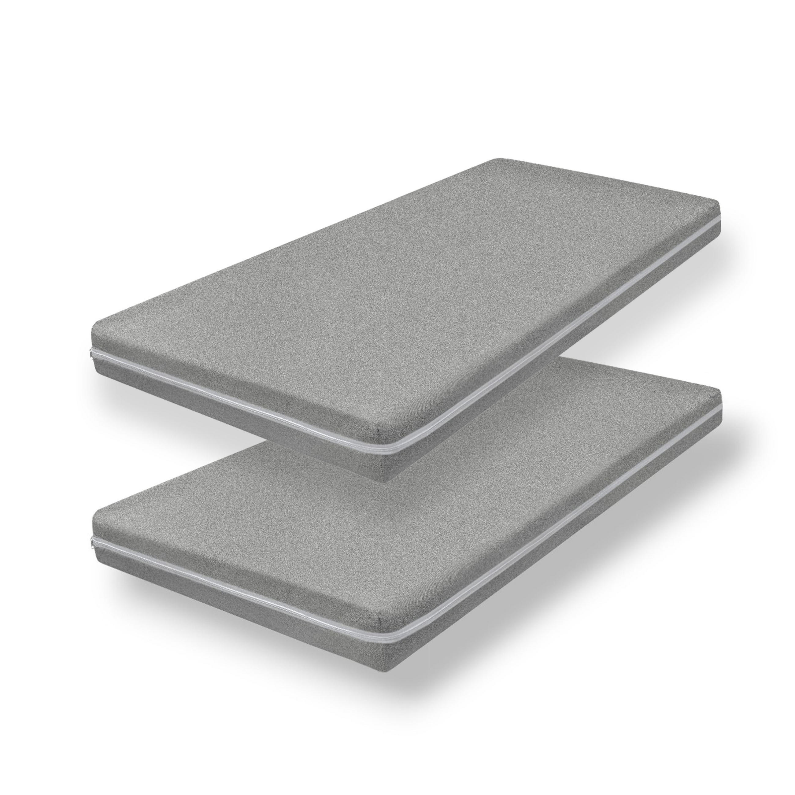 MATRATZE Poly Duo 90x200 cm im Doppelpack Objektausstattung, abwischbar - Weiß, Textil (90/200cm) - Betten-ABC