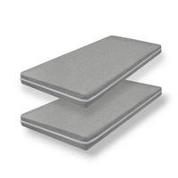 MATRATZE Poly Duo 90x200 cm im Doppelpack Objektausstattung, abwischbar - Weiß, Textil (90/200cm) - Betten-ABC