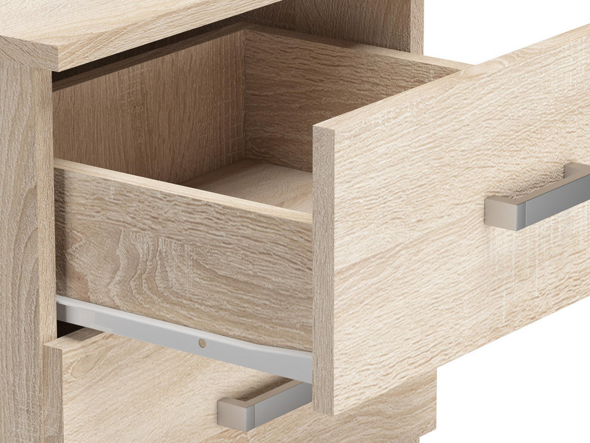 KOMMODE Sonoma Eiche 42/62/40 - Sonoma Eiche, Holzwerkstoff (42/62/40cm) - RAUMHIRSCH FURNITURE